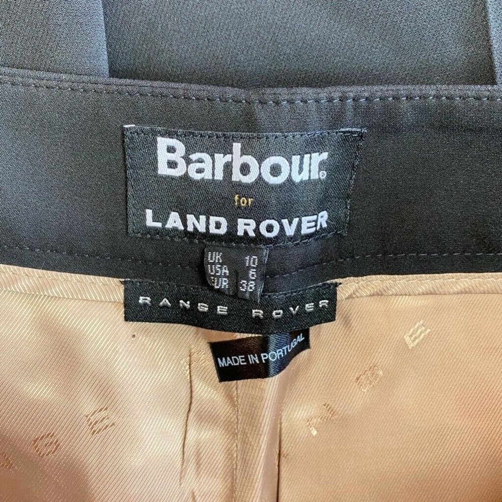 NEW Barbour For Land Rover Flare Dress Pants Black 6 - Picture 5 of 6